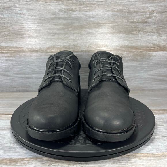 Timberland Women’s Chukka Low Black Leather Boots Size 6 M - Picture 2 of 8